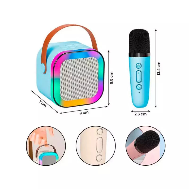 MINI PARLANTE KARAOKE RECARGABLE