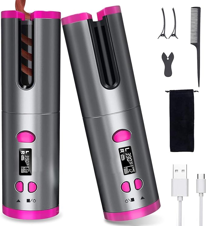 RIZADOR DE CABELLO PROFESIONAL INALÁMBRICO AUTOMÁTICO