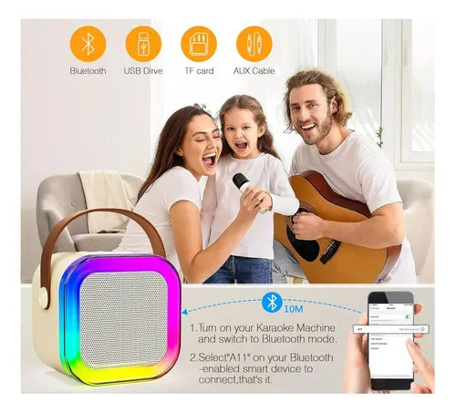 MINI PARLANTE KARAOKE RECARGABLE