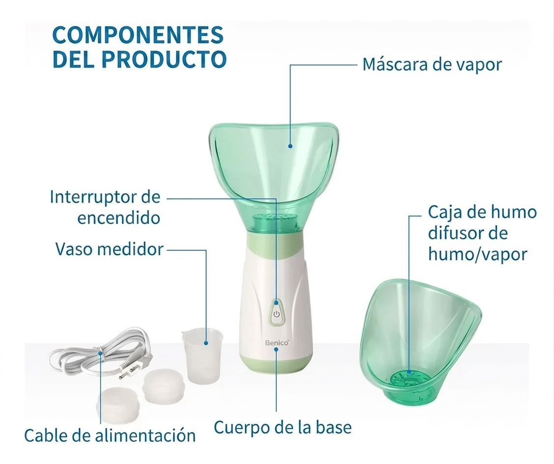 VAPORIZADOR MINI SAUNA FACIAL BENICE A-508