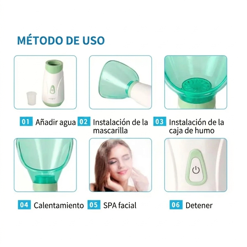 VAPORIZADOR MINI SAUNA FACIAL BENICE A-508