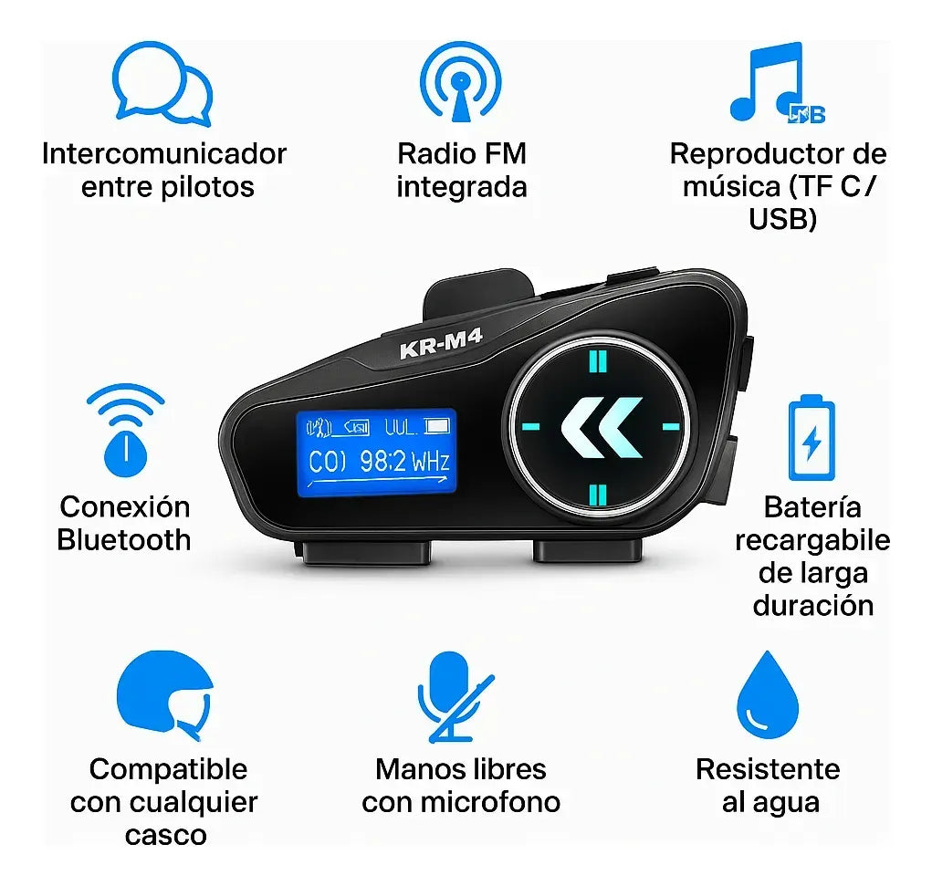 INTERCOMUNICADOR BLUETOOTH KR-M4