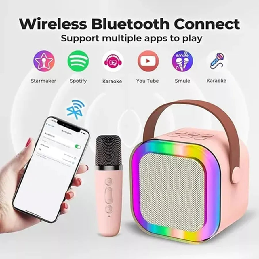 MINI PARLANTE KARAOKE RECARGABLE