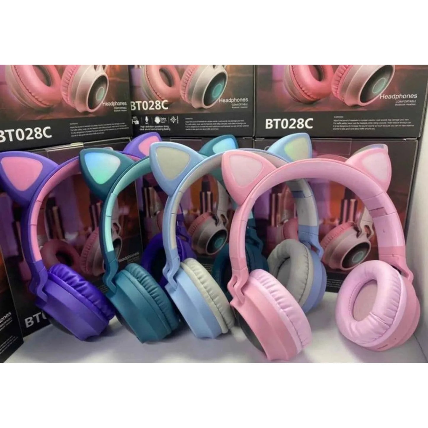 AUDÍFONOS BLUETOOTH DISEÑO DE GATO